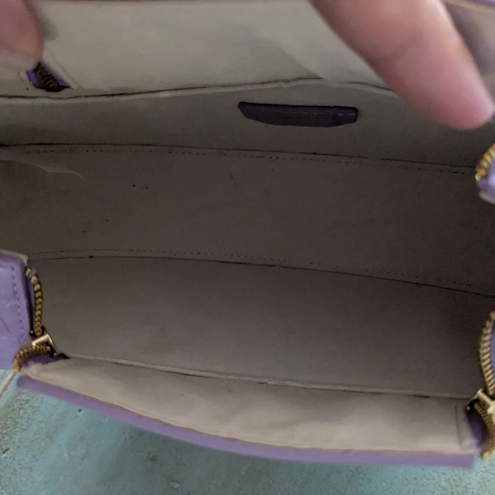 JW Pei Lavender Croc-Embossed Shoulder Bag - Picture 6 of 15